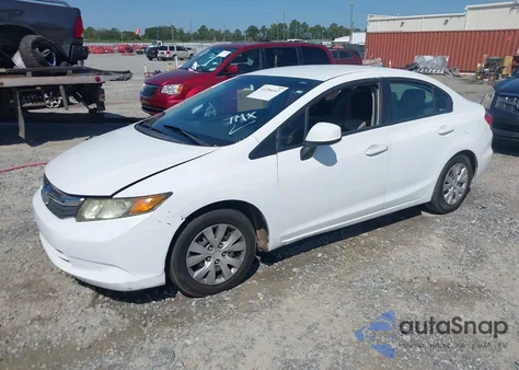 2012 Honda Civic Lx из США, поврежденный, VIN 19XFB2F57CE070495